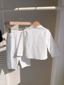 2pcs Baby Boy & Baby Girl Basic Outfit Set