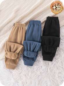 Comfortable Fashion Simple Practical Versatile Pants*3