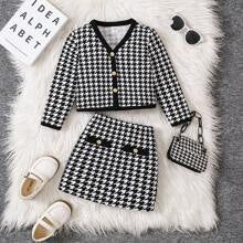 2pcs/Set Young Girl  Mini Skirt Set