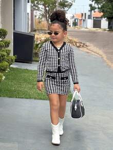 2pcs/Set Young Girl  Mini Skirt Set