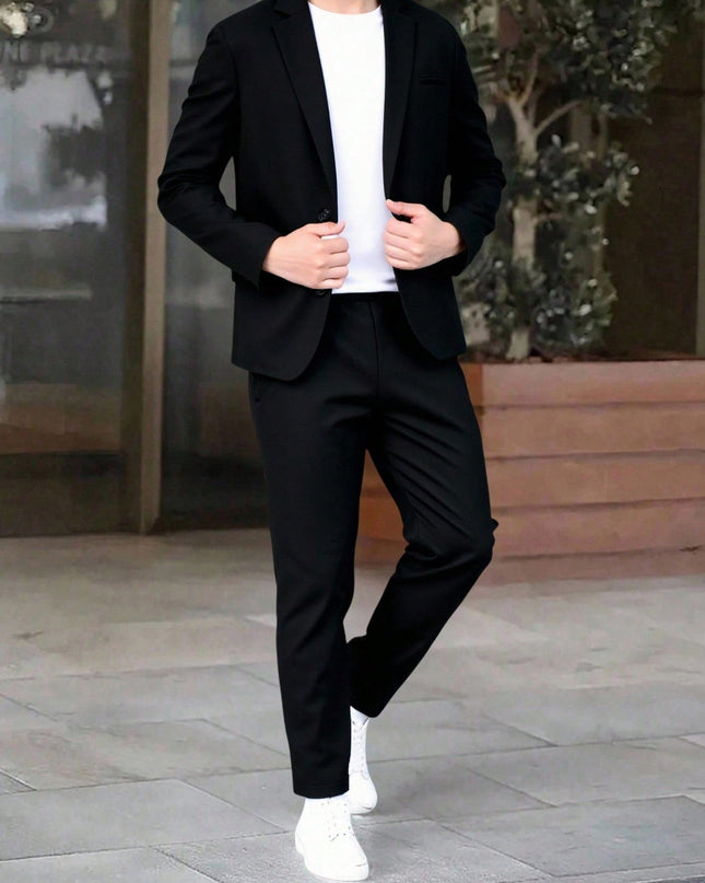 2pcs/Set Tween Boy Summer Jacket & Pants Set