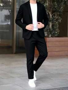 2pcs/Set Tween Boy Summer Jacket & Pants Set