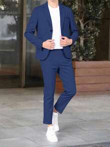 2pcs/Set Tween Boy Summer Jacket & Pants Set