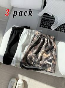 3pcs Tween Girl Casual Knit Solid Shorts