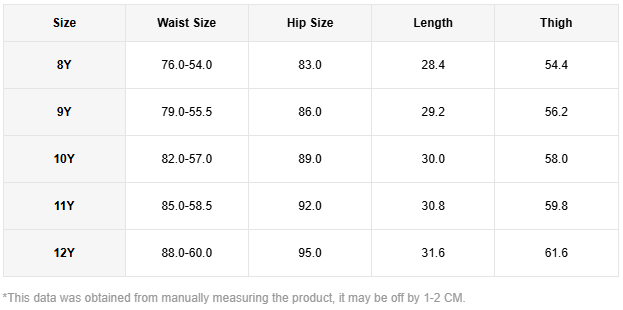 3pcs Tween Girl Casual Knit Solid Shorts