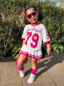 2pcs Casual Daily Fashion Versatile Outfit