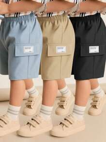 3pcs/Set Kids Short Sleeve Loose Shirts