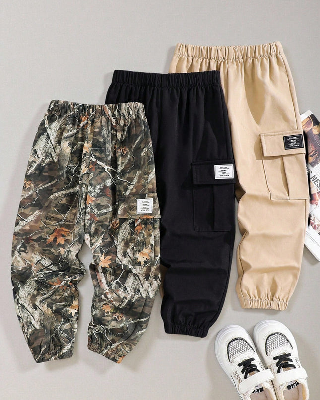 Loose Woven Long Pants, 3 Styles