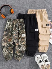 Loose Woven Long Pants, 3 Styles