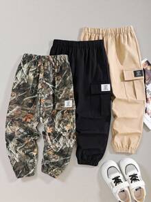 Loose Woven Long Pants, 3 Styles