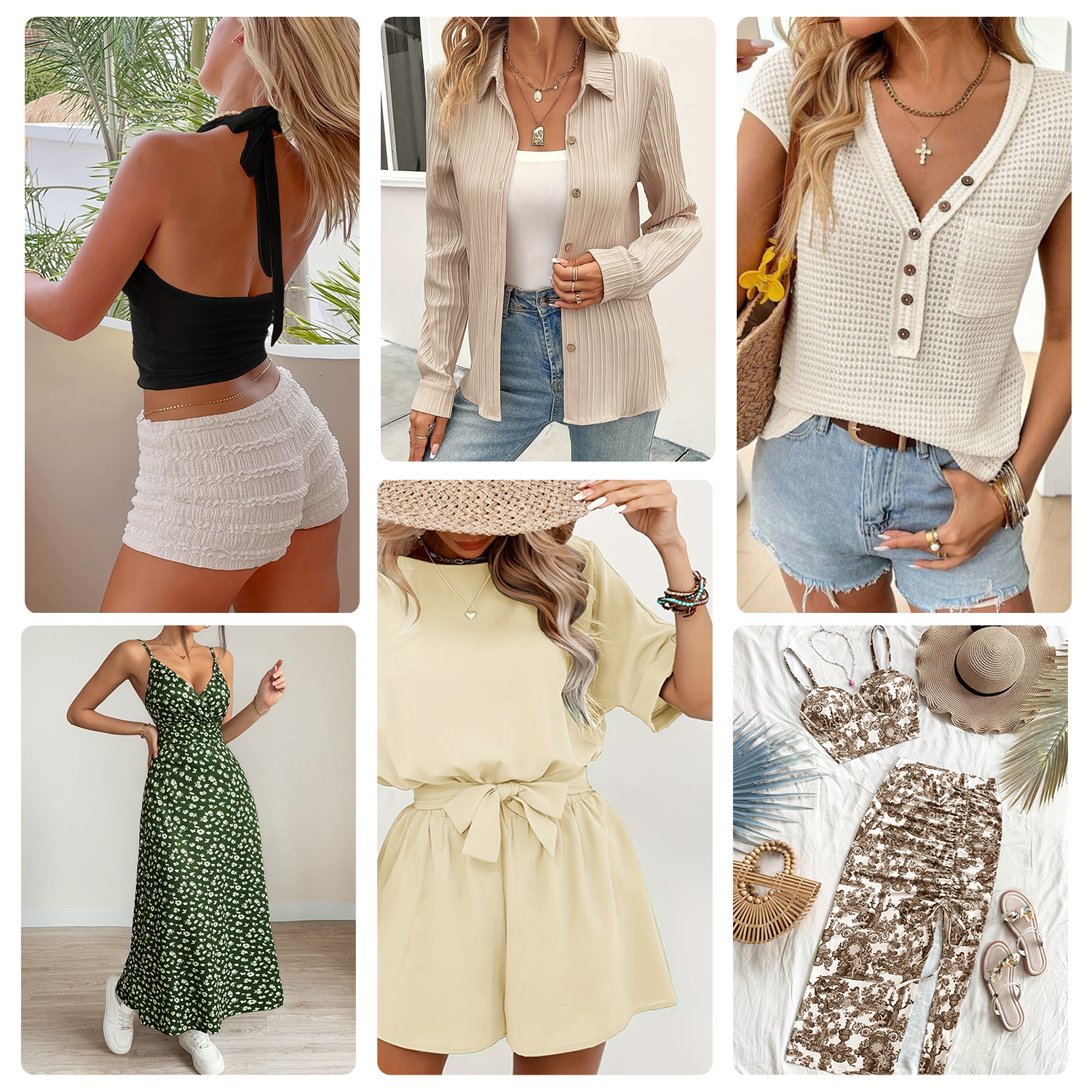 Lote Ropa Mujer Verano, Surtido 200 Piezas XS-XL, Entrega Inmediata, Mayoreo